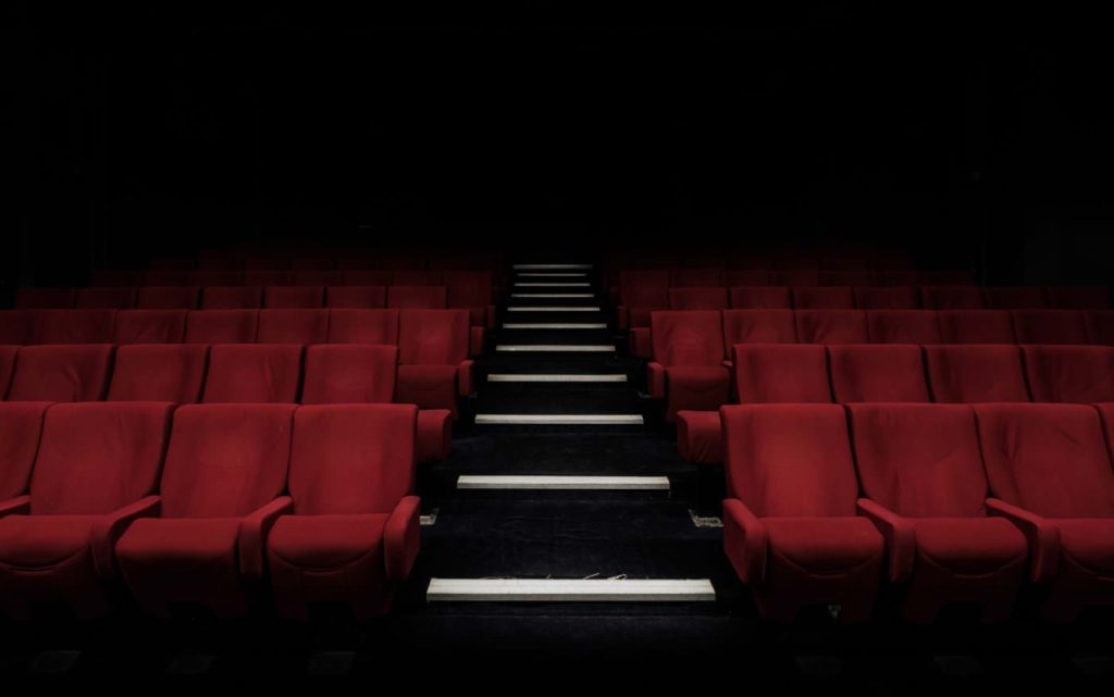 Seats in a movie theater