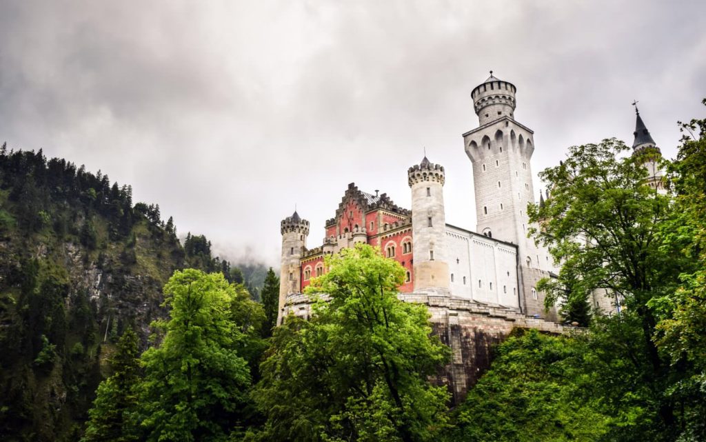 Photo of a castle and trees