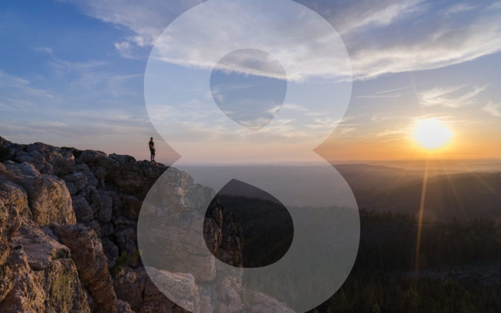 Mountain view of valley