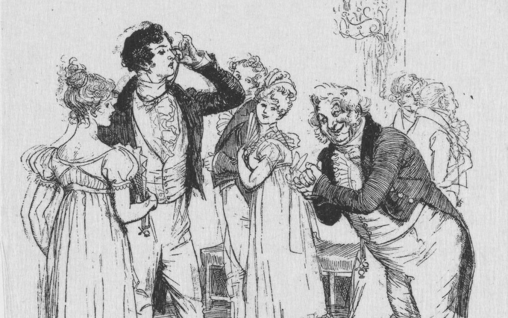 Sketch by Hugh Thomson of a Scene