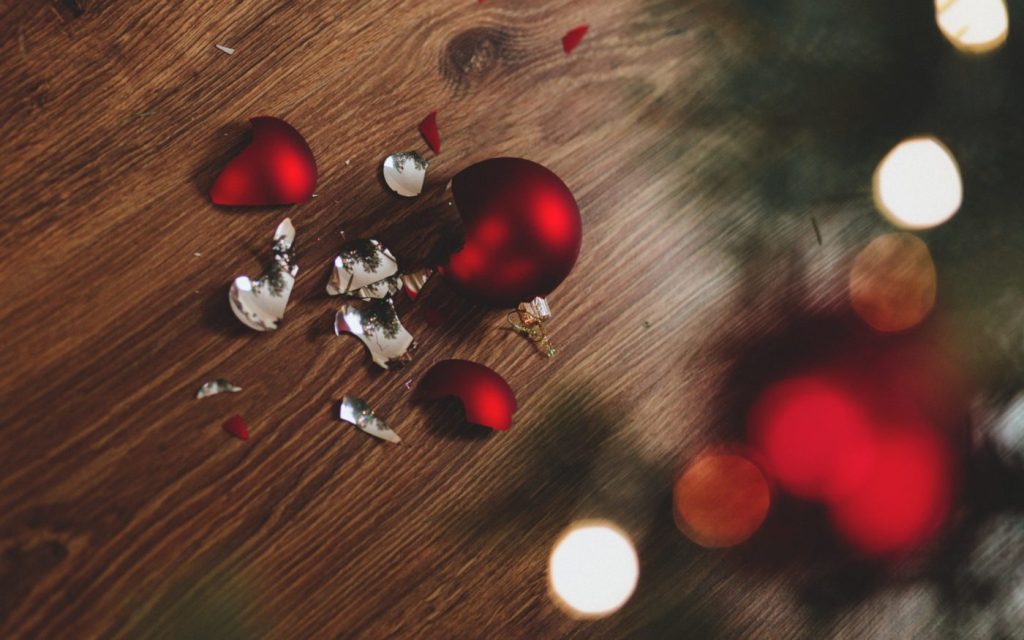 Broken Christmas ornament