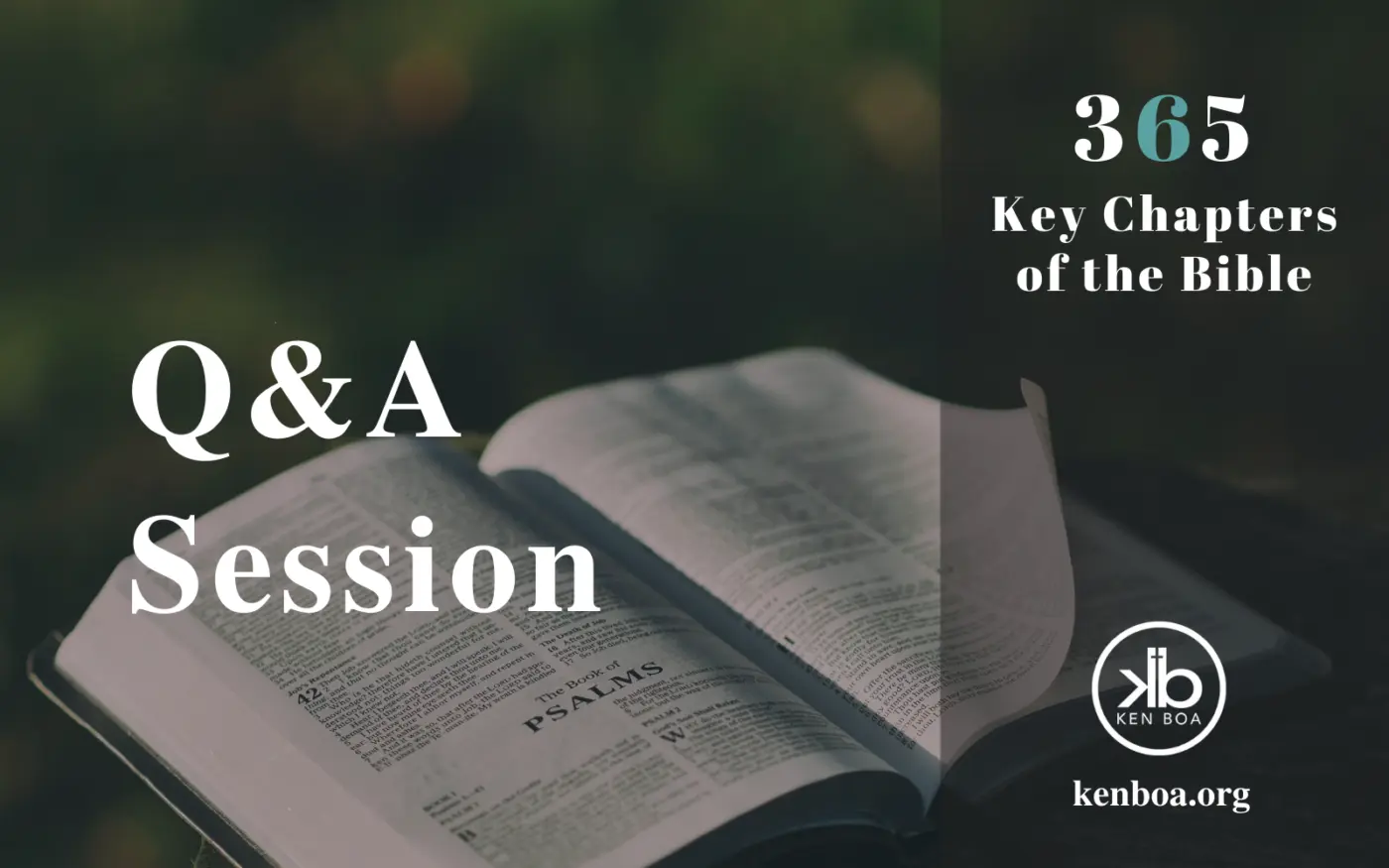 Wednesday Morning Study: Q&A Session (1/8/2020)