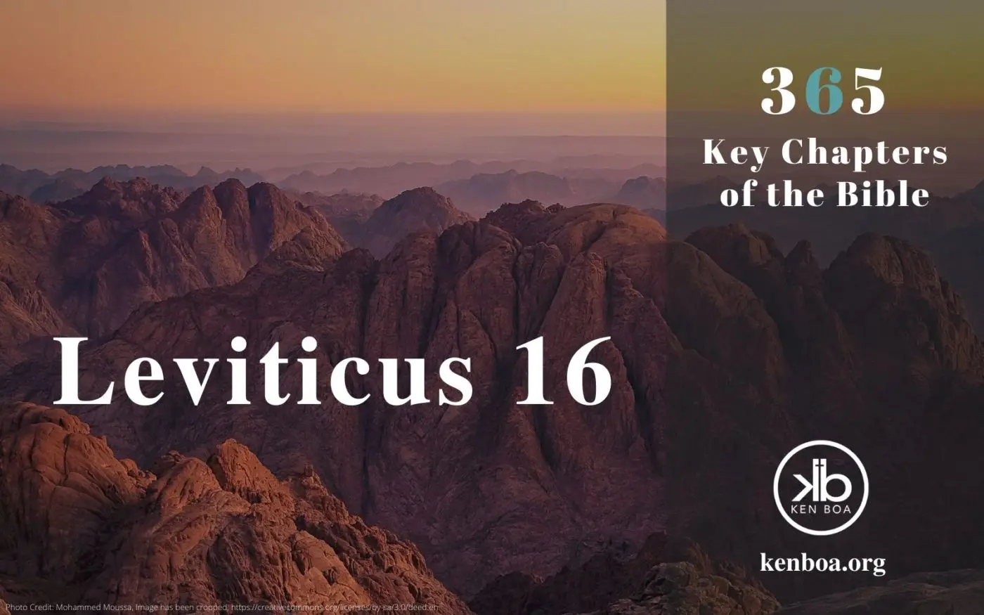 Leviticus 16: The Holiness of God